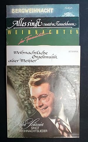 5 verschiedene Schallplatten Weihnachten 12" LP Peter Schreier singt Weihnachtslieder, Weihnachtl...