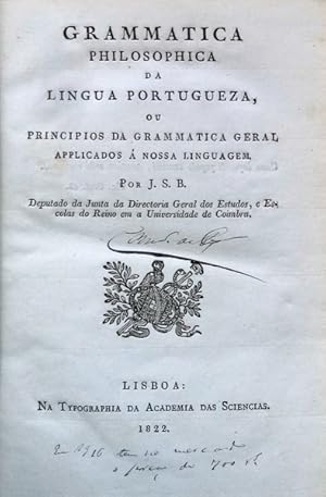 A Grammatica Philosophica Da Lingua Portugueza, PDF