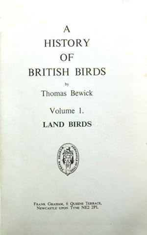Seller image for A HISTORY OF BRITISH BIRDS. [2 VOLUMES]. for sale by Livraria Castro e Silva