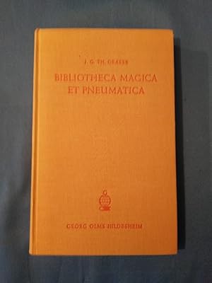 Bibliotheca Magica et Pneumatica oder wissenschaftlich geordnete Bibliographie.