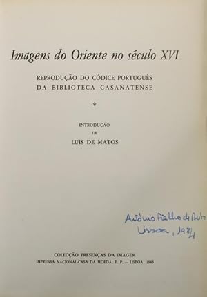 IMAGENS DO ORIENTE NO SÉCULO XVI.