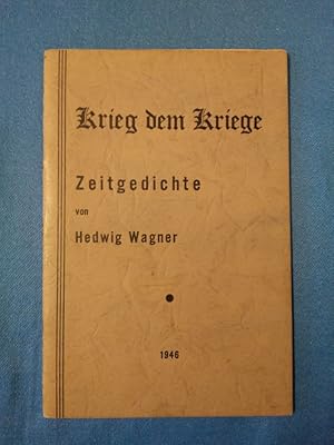 Seller image for Krieg und Kriege : Zeitgedichte. for sale by Antiquariat BehnkeBuch