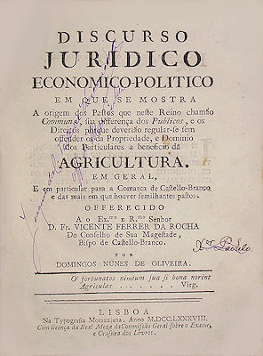DISCURSO JURIDICO ECONOMICO-POLITICO.