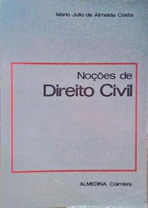 Bild des Verkufers fr NOES DE DIREITO CIVIL. zum Verkauf von Livraria Castro e Silva