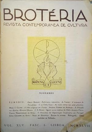 BROTÉRIA, REVISTA CONTEMPORÂNEA DE CULTURA, VOL. XLV, FASC. 5, NOVEMBRO 1947.