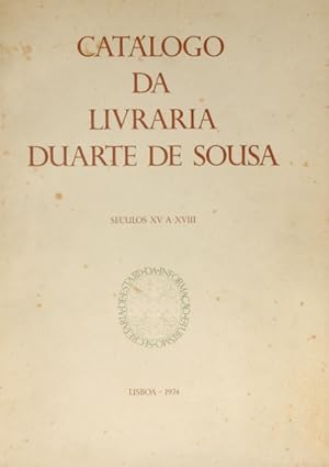 CATÁLOGO DA LIVRARIA DUARTE SOUSA. [2 VOL.]