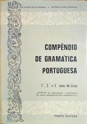 Seller image for COMPÊNDIO DE GRAMÁTICA PORTUGUESA. for sale by Livraria Castro e Silva