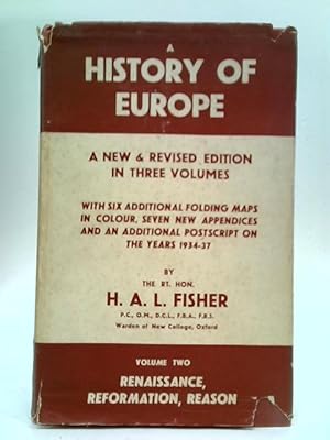 Bild des Verkufers fr Europe: Renaissance, Reformation, Reason: Vol. II zum Verkauf von World of Rare Books
