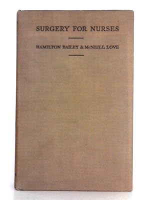 Imagen del vendedor de Surgery for Nurses a la venta por World of Rare Books