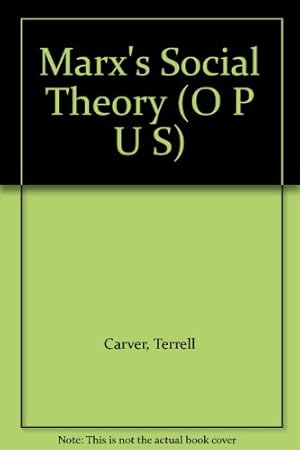 Seller image for Marx's Social Theory (O P U S) for sale by Redux Books