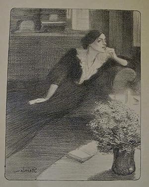1890s Original French Belle Epoque Poster, L'Ile Des Baisers - Steinlen