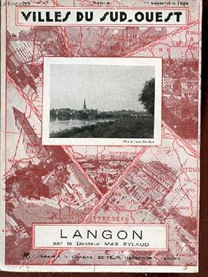 Bild des Verkufers fr Villes du Sud-Ouest - Langon - 1er srie n17 1er septembre 1933. zum Verkauf von Le-Livre