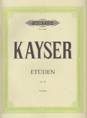 Bild des Verkufers fr 36 Studies for Violin, Op.20 zum Verkauf von Hancock & Monks Music