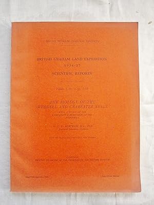 The Biology of the Weddell and Crabeater Seals, with a study of the comparative behaviour of the ...