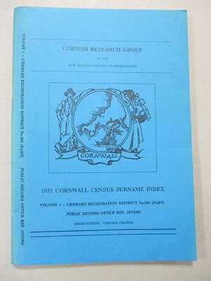 1851 Cornwall Census Surname Index - Volume 1 - Liskeard Registration District No. 303 (Part) PRO...