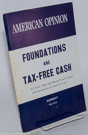 Immagine del venditore per Foundations and Tax-Free Cash venduto da Bolerium Books Inc.