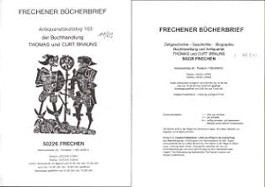 Seller image for Arbeitskatalog 103. Zeitgeschichte, Geschichte, Biographien. for sale by Leonardu