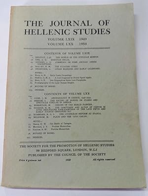 Image du vendeur pour The Journal of Hellenic Studies. Volume LXIX, 1949, and LXX, 1950. mis en vente par Plurabelle Books Ltd