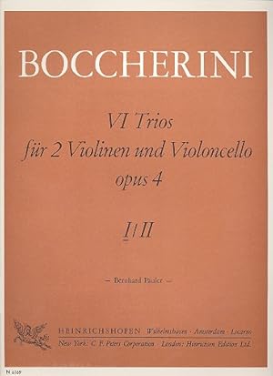 Bild des Verkufers fr VI Trios op.4 Band 1 (Nr.1-3) fr 2 Violinen und Violoncello Stimmen zum Verkauf von moluna