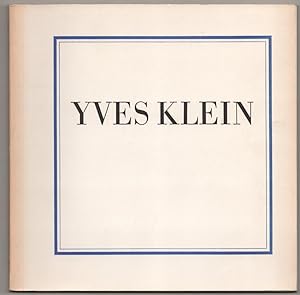 Bild des Verkufers fr Yves Klein 1928-1962 Selected Writings zum Verkauf von Jeff Hirsch Books, ABAA