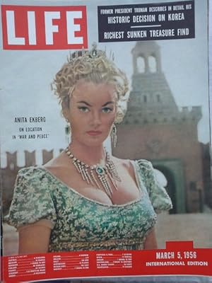 Life International Magazine March 5,1956. Anita Ekberg.