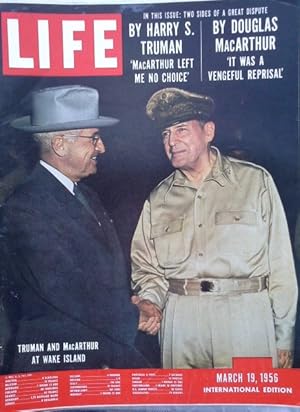 Life International Magazine March 19,1956. Truman and MacArthur.