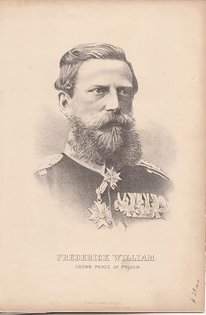 Seller image for Portrt. Brustbild in Uniform als Kronprinz von Preuen. Lithographie, London, James Hagger, 20 x 30 cm, o.J. for sale by Antiquariat Michael Eschmann