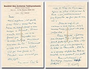 Bild des Verkufers fr Autograph letter signed zum Verkauf von Andreas Wiemer Historical Autographs