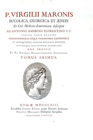 Bucolica Georgica et Aeneis ex cod. Mediceo-Laurentiano descripta ab Antonio Ambrogi florentino S...