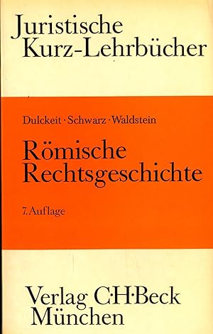 Imagen del vendedor de Rmische Rechtsgeschichte Ein Studienbuch a la venta por avelibro OHG