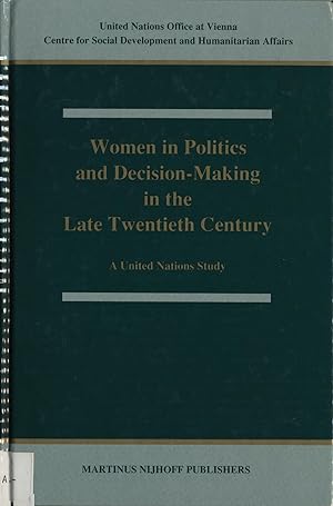 Immagine del venditore per Women in Politics and Decision-Making in the Late Twentieth Century:A United Nations Study A United Nations Study venduto da avelibro OHG