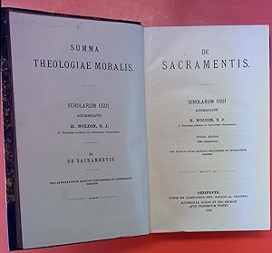 Image du vendeur pour Summa Theologiae Moralis de Sacramentis. Scholarum Usui III. mis en vente par biblion2