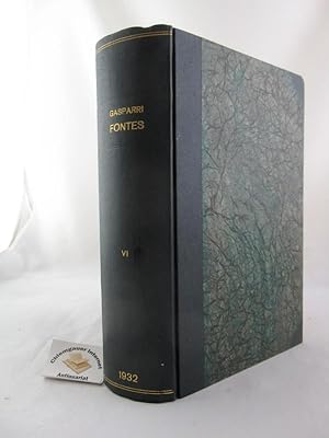 Codicis iuris canonici fontes : Volumen VI : Curia Romana. S.C. Concilii - An. 1761-1917 S.C: sup...