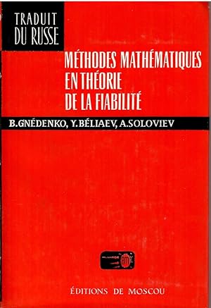 Méthodes mathématiques en théorie de la fiabilité