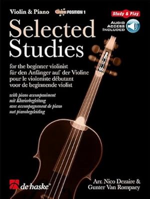 Seller image for Selected Studies, fr Violine u. Klavier, m. Audio Tracks online : Fr den Anfnger auf der Violine mit Klavierbegleitung for sale by AHA-BUCH GmbH