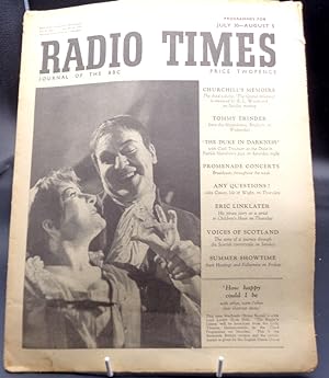 Radio Times. Week of July 30th-Aug 5th. Pub July 28th 1950.