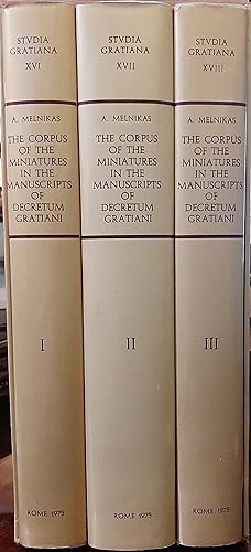 The Corpus of the miniatures in the Manuscripts of Decretum Gratiani. 3 volumi