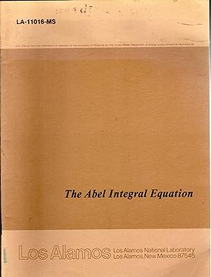 Image du vendeur pour Abel Integral Equation (LA-11016-MS) mis en vente par Dorley House Books, Inc.