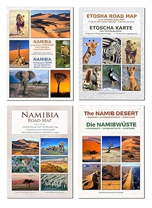 Bild des Verkufers fr Das komplette Kartenset NAMIBIA Plus (4-teilig) zum Verkauf von moluna