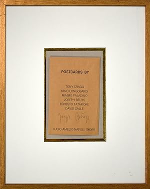 Postcards. [1980/81]. [Signiertes Multiple, gerahmt / signed multiple, framed].