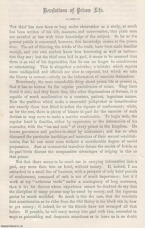 Imagen del vendedor de Revelations of Prison Life. An original article from the Cornhill Magazine 1863. a la venta por Cosmo Books