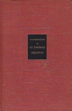 Seller image for Introduction to St. Thomas Aquinas for sale by Heights Catalogues, Books, Comics
