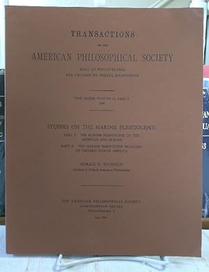 Image du vendeur pour Studies on the Marine Pleistocene mis en vente par Structure, Verses, Agency  Books