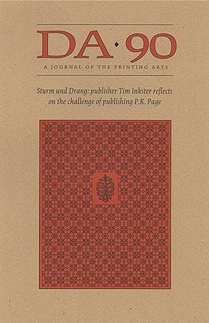 DA [THE DEVIL'S ARTISAN]: A JOURNAL OF THE PRINTING ARTS. Number 90. (Spring/Summer 2022)