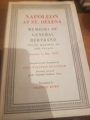 Seller image for Napoleon at St Helena Memoirs of Bertrand for sale by Fantastic Book Discoveries