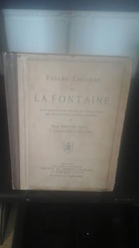 Fables Choisies De La Fontaine-With Biographical Sketch of the Author and Explanatory Notes in En...