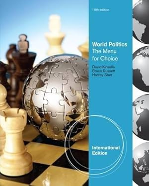 Seller image for World Politics: The Menu for Choice, International Edition for sale by WeBuyBooks