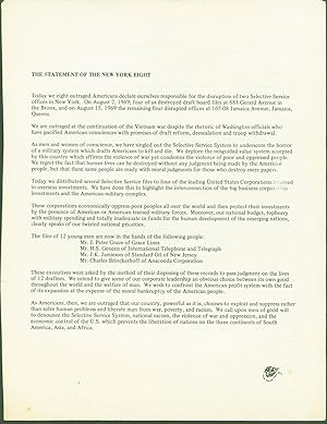 The Statement of the New York Eight