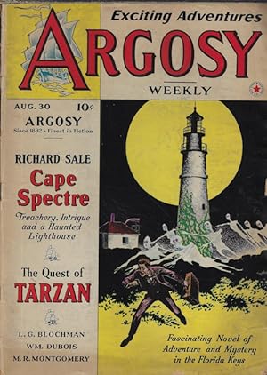 Bild des Verkufers fr ARGOSY Weekly: August, Aug. 30, 1941 ("the Quest of Tarzan"; "Swords in Exile") zum Verkauf von Books from the Crypt