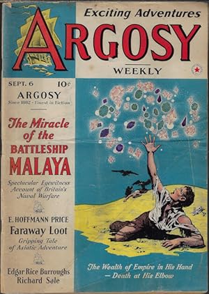 Bild des Verkufers fr ARGOSY Weekly: September, Sept. 6, 1941 ("The Quest of Tarzan") zum Verkauf von Books from the Crypt